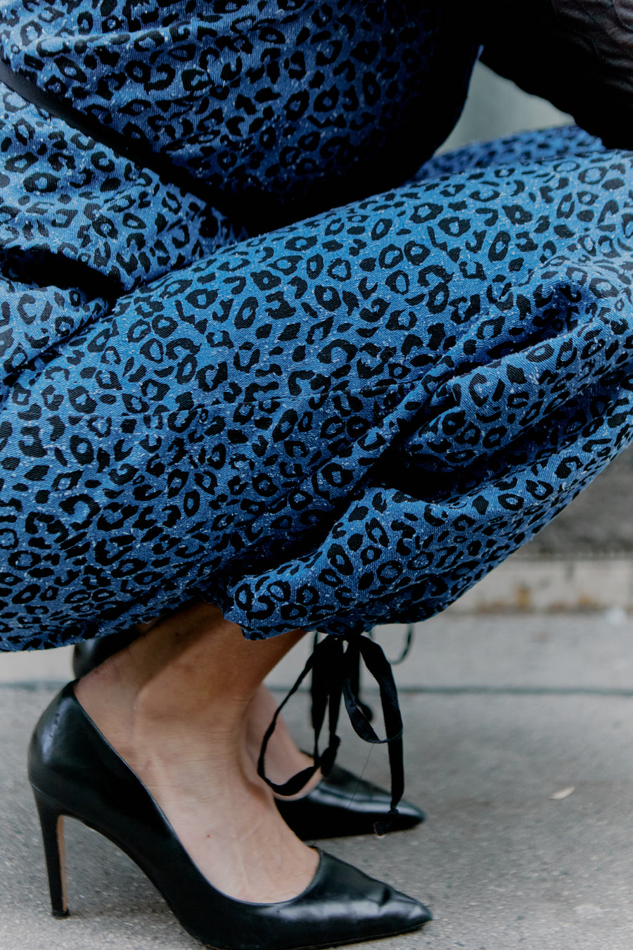 Karizza Straight Pants Denim Animal