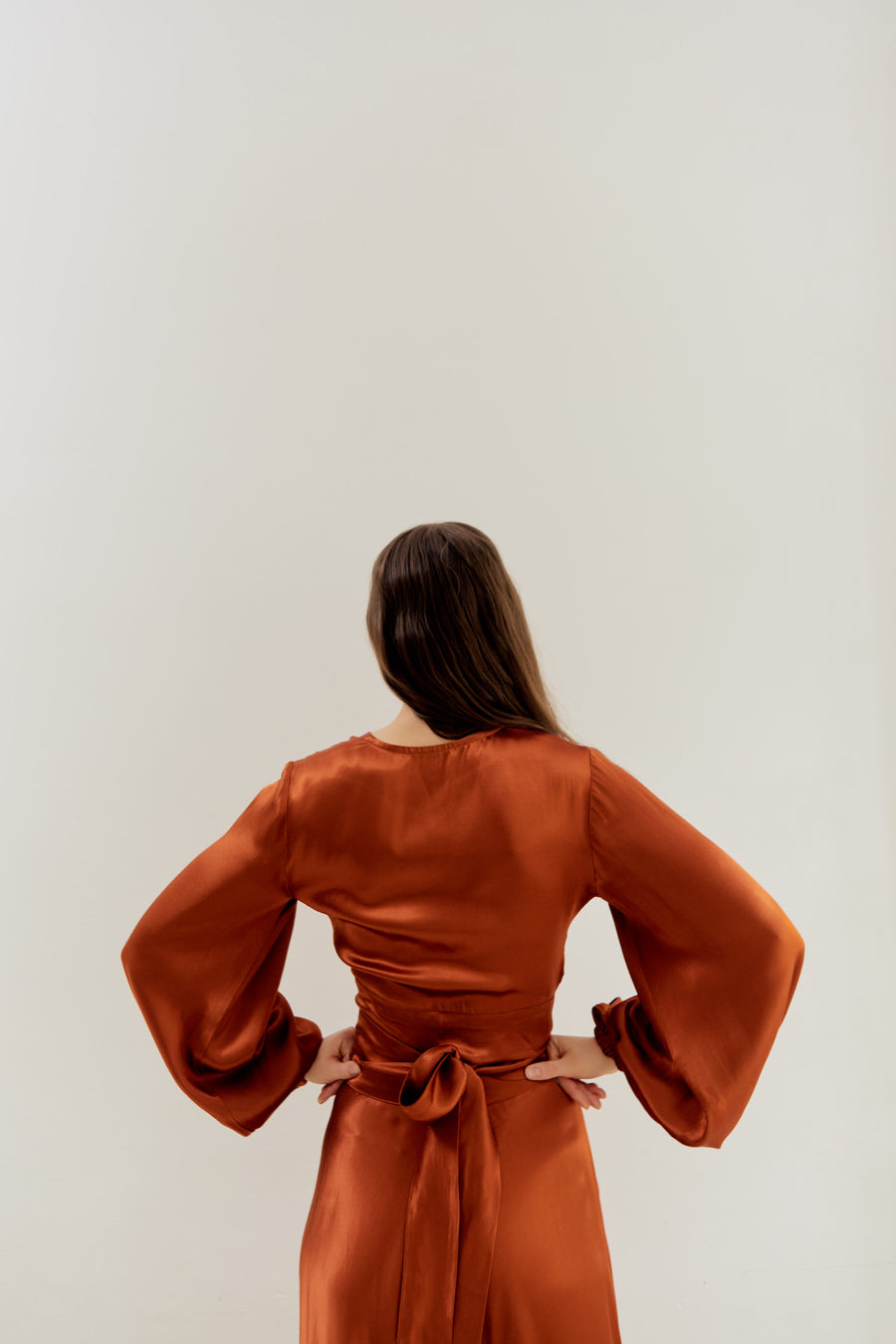 Katja Wrap Blouse Amber Haze