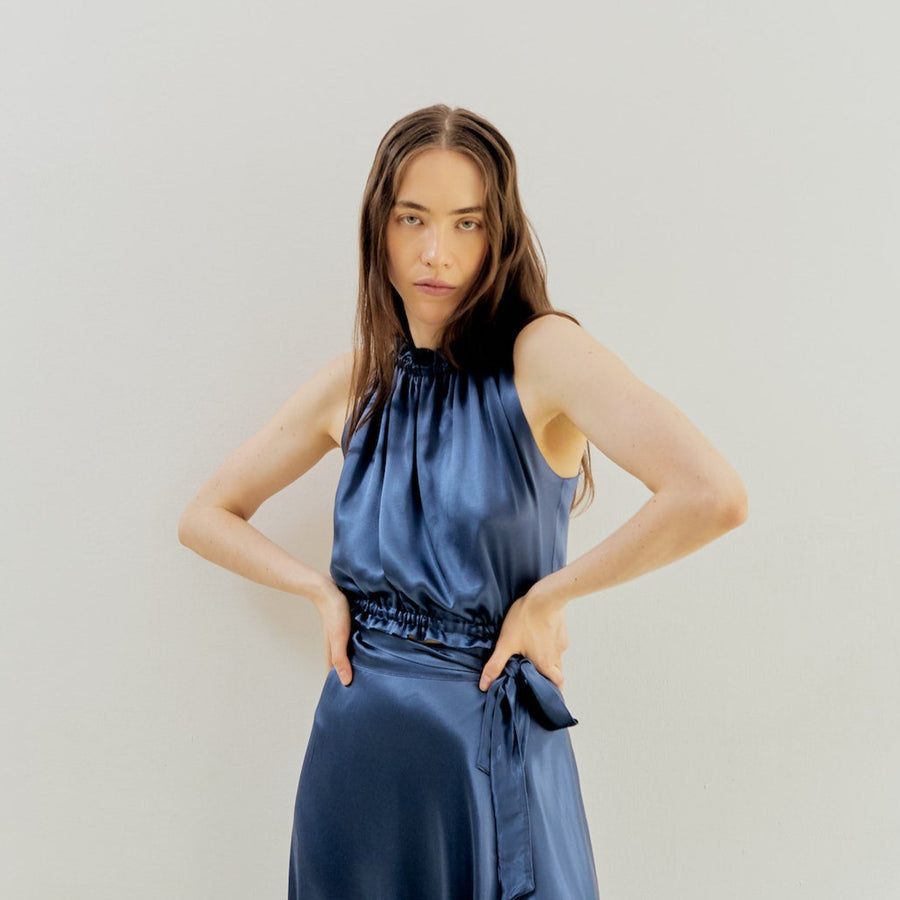 Barb Top Blue