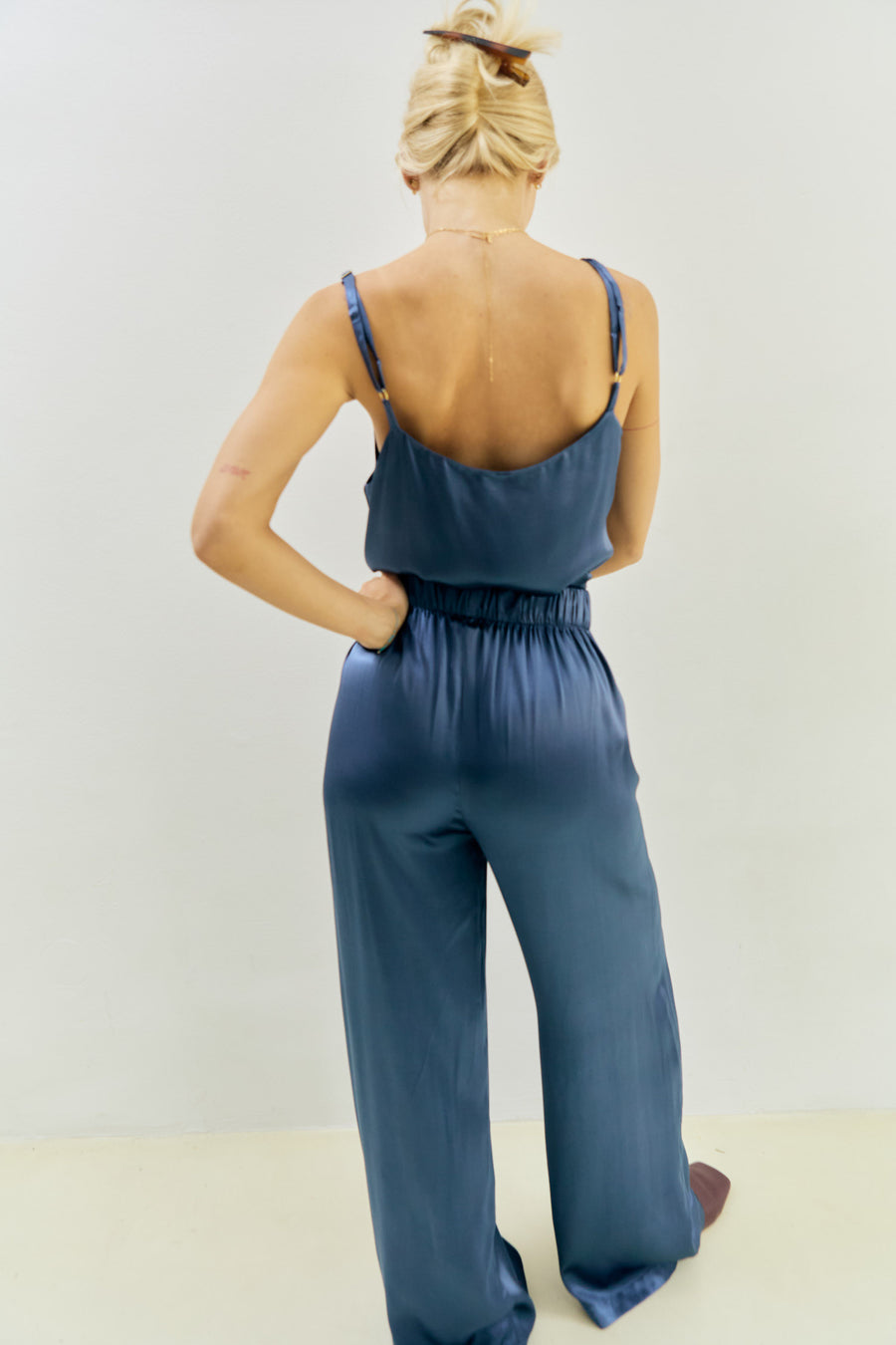 Karizza Straight Pants Blue