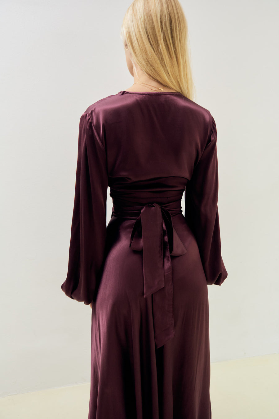 Katja Wrap Blouse Bordeaux