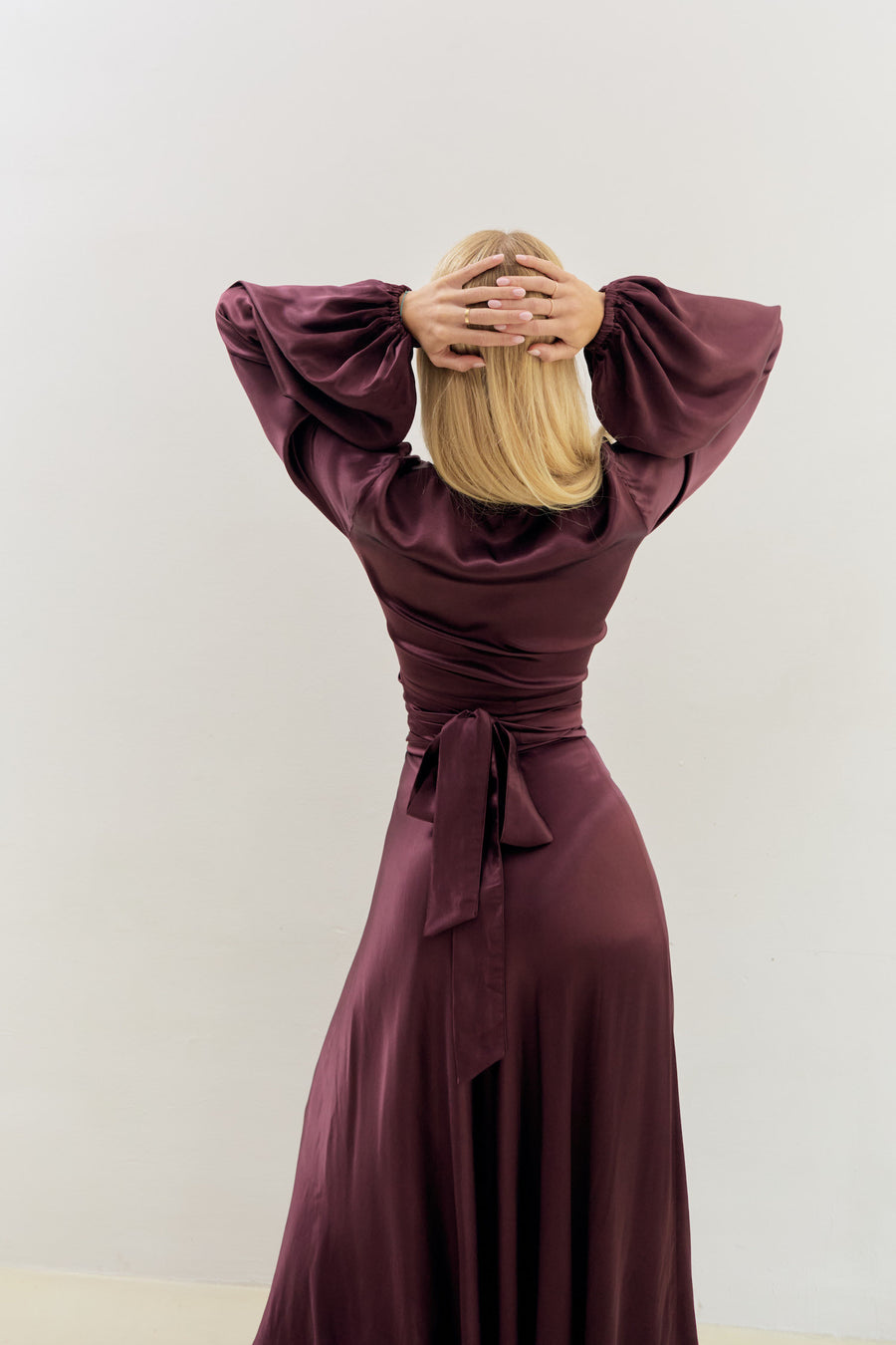 Nina Midi Wrap Skirt Bordeaux