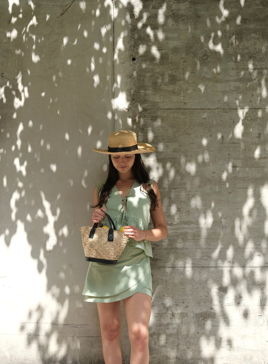 Odette Vest Pistachio Cotton