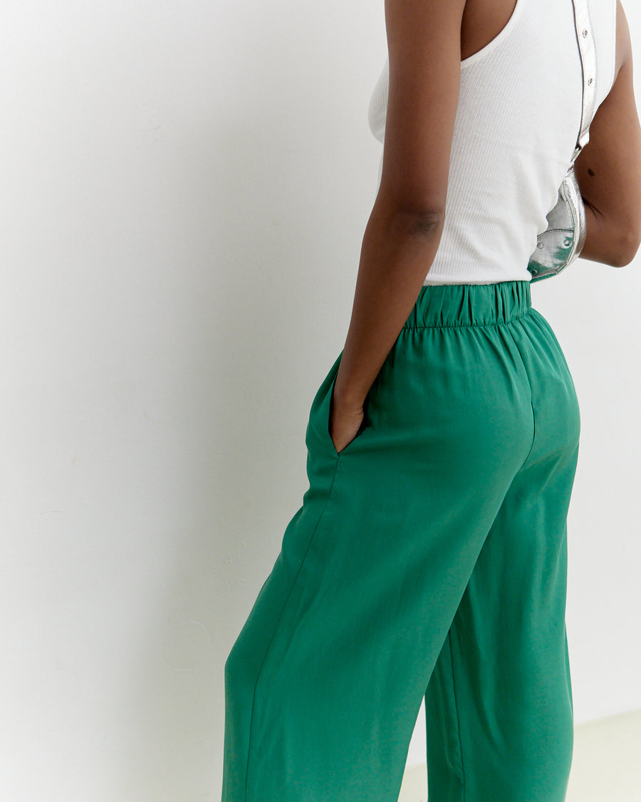 Meij-Karizza Pants (green), elastic waist