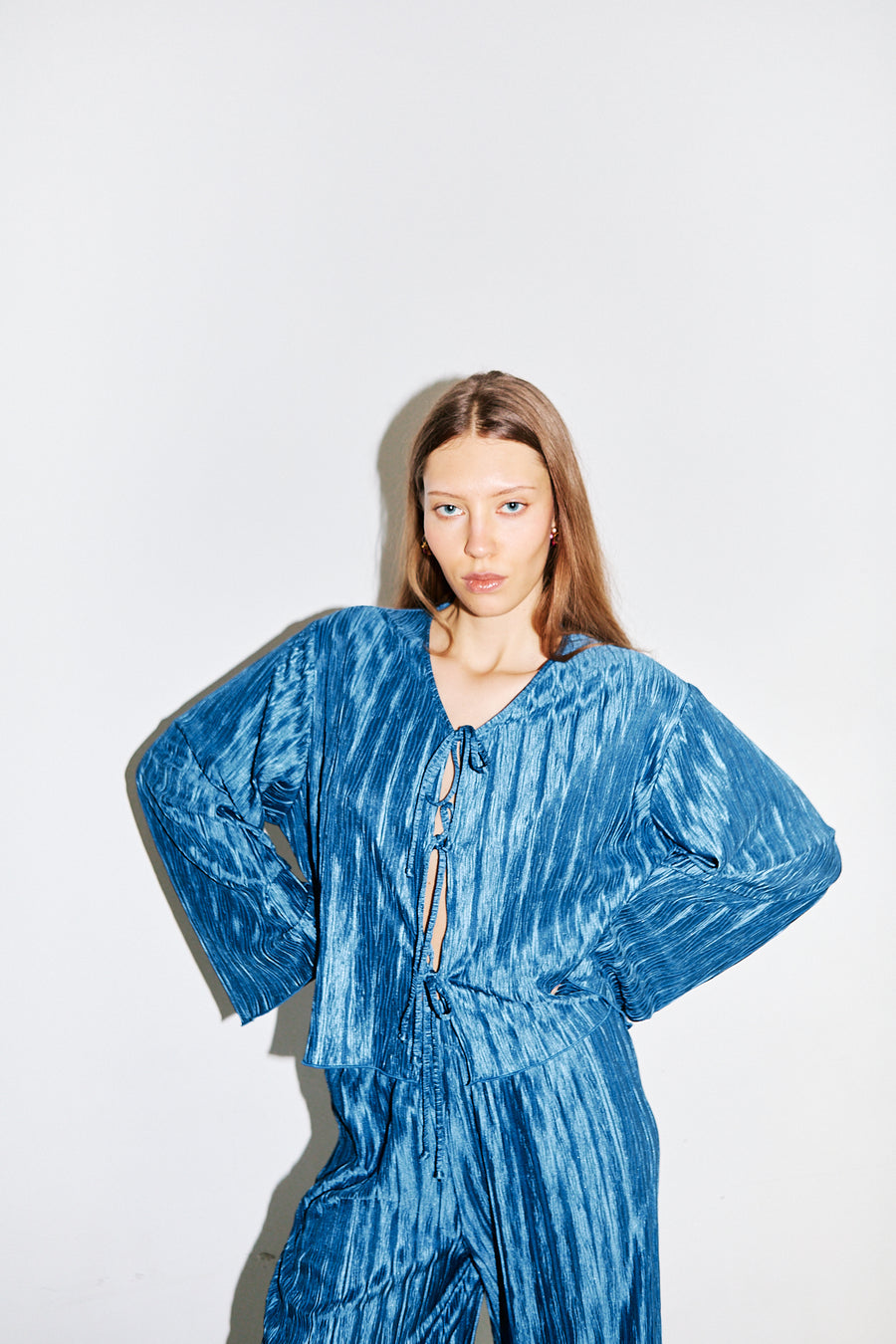 Mar Blouse Plissé Blue