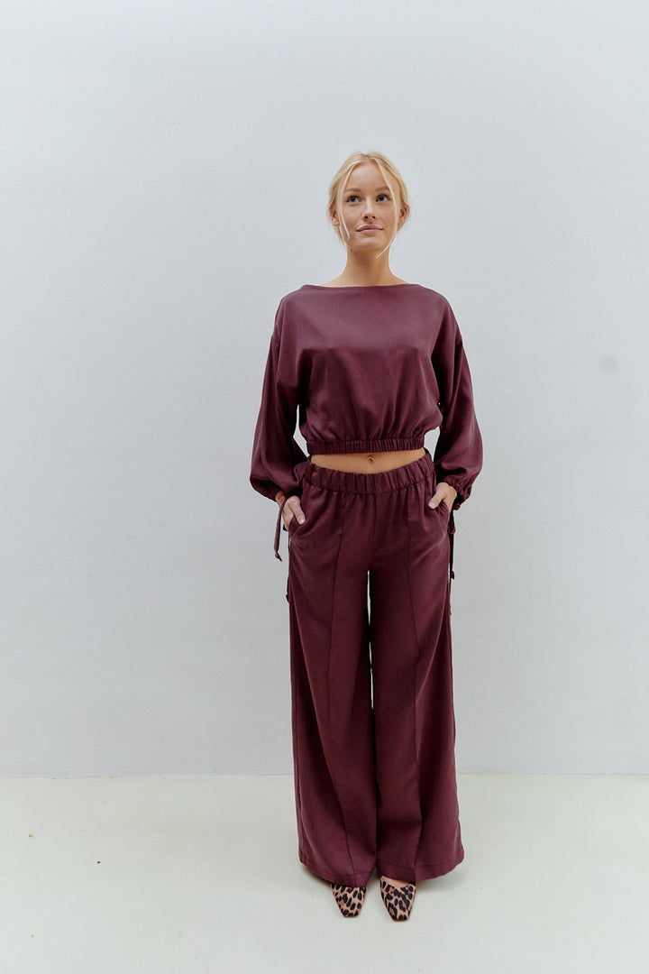 Mirela Pants Burgundy