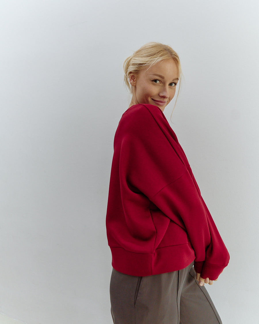 Melina Sweatshirt Burgundy